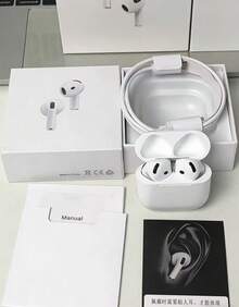 2026 New Arrival Wireless Earbuds Apple Compatible Headphones, In Ear Bluetooth Earphones With Seamless Pairing Spatial Audio & Transparenc Mode, Multi-Size Replacement Ear Tips Full Retail Package Included, Bluetooth 5.4 Earbuds With ENC HD Call Mic - 白色的 - 查看 1