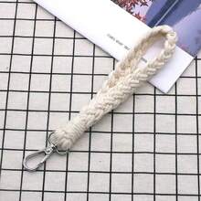 1pc Fashion Creative Handmade Knitted Yarn Rope Keychain, Gradient Braided Rope Portable Bag Accessory, Girls Daily Decoration Small Gift Party Pendant - Multicolor - View 13