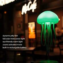 Jellyfish Night Light RGB Ambient Light, USB Rechargeable Bedside Lamp, Gradient Color Changing, Dynamic Tentacle Jellyfish Aquarium Atmosphere Light, LED Room Decor Light, Christmas Birthday Gift, Suitable For Girls And Boys - 1PC - View 5