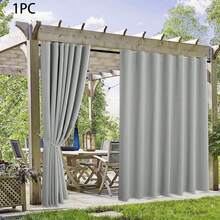 1pc Waterproof Garden Curtain, Suitable For Patio, Balcony, Yard, Perfectly Blocks Rain And Sunlight, Durable And Elegant, Multiple Colors And Sizes Available. - Multicolor 7 - View 19