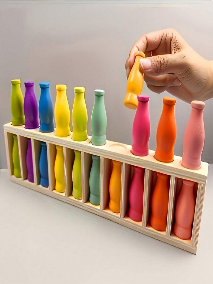 20pcs Colorful Bottle Memory Challenge Board Game, Matching Game To Train Thinking And Memory, Educational Exercise To Inspire Thinking And Memory, Suitable For Family Gatherings, Memory Competitions, Christmas Gift