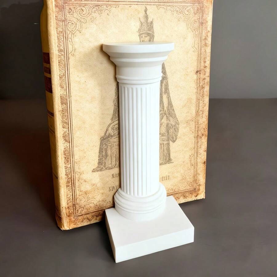 Rak Buku Kolom Romawi - Rak Buku Seni Minimalis & Dekorasi Meja. Rak Penyimpanan Buku Berkualitas Tinggi untuk Ruang Belajar atau Kantor. Hadiah Kreatif Ideal: Hadiah Sempurna untuk Pecinta Buku, Dekorasi Liburan, atau sebagai Ungkapan Emosi. - Rak buku berbentuk kolom Romawi - View 1