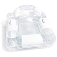 1pc Inflatable Water Sofa, Sequin Transparent Patchwork Minimalist Style, With Pillow, With Handle Design, PVC Material, Suitable For Water, Pool, Beach Theme Party, Water Resting Seat, Inflatable Water Float, Water Floating Object, Air Pump Sold Separately - Square Recliner - View 12