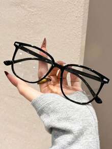 1pc 2026 Vibrant Classic Black Frame Design Women's Fashion Photochromic Glasses, Suitable For Driving, Boating, Party, Camping, Beach Party, Dating And Other Occasions - Multicolor - View 3