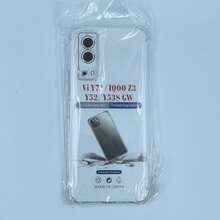 Compatible With Vivo Phone Case Transparent Anti-Drop Shell 1.5mm Thickened Air Cushion Airbag Case Full Coverage Anti-Collision High Definition Transparent Phone Protective Shell, Camera Lens And Screen Raised Protection Precise Cutouts Transparent Air Cushion Phone Case Four Corners Thickened Air Cushion Anti-Drop Shell - Clear - View 60