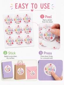 10/20/30/40/50pcs Customized Stickers, Personalized Text, Suitable As Personalized Gifts, Applicable For Back To School, Anniversary, Birthday, Valentine's Day, Father's Day, Mother's Day, Graduation, Wedding, Housewarming And Home Decor, Back To School Gifts - Multicolor - View 5