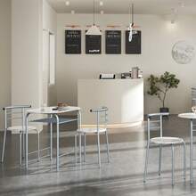 Tavolo & Sedie da pranzo Set - Bianco - Visualizzare 4