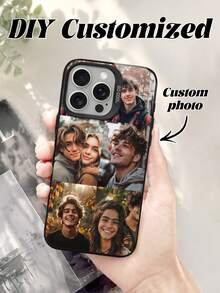 1pc Customized Photo Puzzle Phone Case, Compatible With 16 Pro Max/16 Plus/16 Pro/17 Pro Max/17 Pro/17/17 Air, Wedding Customized Image, Gift For Couples, Friends, Family, Graduation, Season Picks,2025phonecase ,Forever Love, Memory Keepsake - Black - View 7