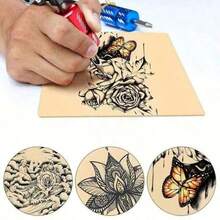 Tattoo Practice Skin, Double-Sided Large Blank Tattoo Practice Simulation Skin, Suitable For Permanent Makeup - Multicolor - View 8