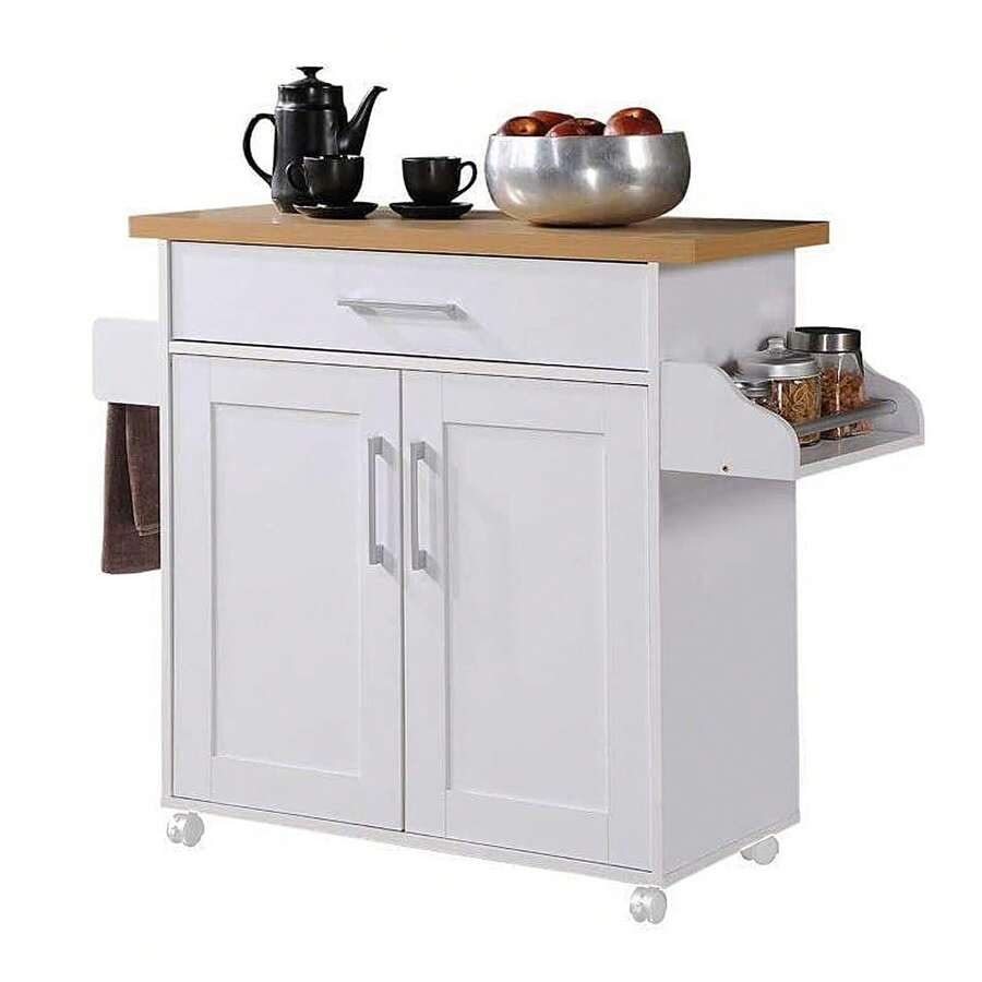 Storage Islands & Carts - White - View 1