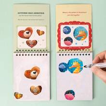 Children's Water Painting Book, Reusable Doodle Book With Water, Educational Magic Drawing Book For Kindergarten Students Back To School - Multicolor - View 5