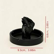 1pc Creative 3D Printed Funny Gesture Ashtray, Desktop And Office Decor Item - A - View 5