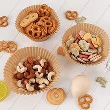 100pcs Natural Paper Baking Molds, Greaseproof Muffin Cupcake Liners, Non-Stick Oven Cake Pan Trays For Easter Ramadan Eid Holiday, Heavy-Duty Pastry Cups Birthday Party Supplies - Multicolor - View 2