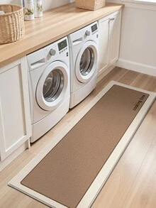 DAJIANG 1pc Non-Slip Comfortable Doormat, Cooking Time Letter Pattern Entrance Rug, Kitchen Floor Mat, Machine Washable, Easy To Clean, Home Decor, Thick Plush Fabric, Suitable For Holiday Room Decoration, Laundry Room, Hallway Carpet, Autumn, Winter, Bedroom Decor, Autumn Decoration, Carpet, Suitable For Halloween, Thanksgiving, Christmas Kitchen Rug - Multicolor - View 12