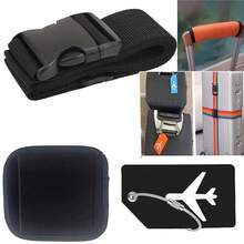3pcs Silicone Luggage Tags, Luggage Handle Anti-Slip Covers, Travel Suitcase Identification Tags, Travel Bag Straps, Wear-Resistant Luggage Tie Set, Travel Essentials - Multicolor - View 2