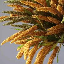 1pc 73cm Fall Decorative Artificial Fox Tail Millet Ear, Faux Golden Wheat Stalk, Suitable For Autumn Thanksgiving Decoration, Home, Wedding, Party And Centerpiece Decoration - Multicolor - View 2