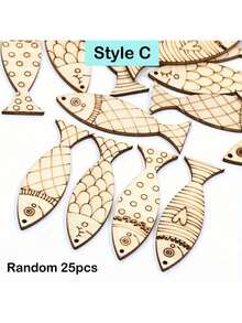 Artificial Board/Fish, Rubber Band Powered, No Feathers, No Electricity Required, Handmade Decorative Model Boat, Pedal Boat, Paintable And Decoratable, Suitable For Various Projects, Create Your Own Sailboat Craft, Doodle - Multicolor - View 13