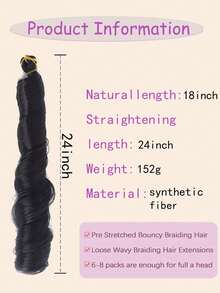 French Voluminous Wavy Crochet Ombre Spiral Braids, Pre-Stretched Synthetic Fiber Dreadlock Hair Extensions, Suitable For Daily Wear And Party - Multicolor - View 4