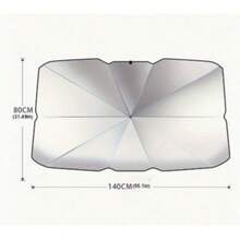 Car Sunshade, High-Efficiency Sun Protection, Foldable Car Windshield Sunshade Umbrella, Suitable For Most Vehicles, Easy To Store, Heat Insulation, Car Accessories - A - View 6