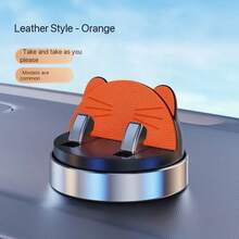 360° Rotating Car Dashboard Phone Holder, Adhesive Car Phone Mount, Center Console Car Mount, Dashboard Phone Holder Compatible With All Smartphones, 360° Rotating Car Phone Holder, Cat Ear Design Anti-Slip Silicone Base, Universal Center Console Navigation Mount - Multiple Styles - View 15