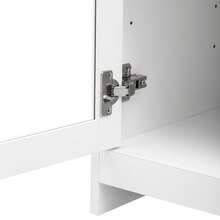 White 120 Cm Sideboard Cabinet In MDF With Storage Doors - White - View 11