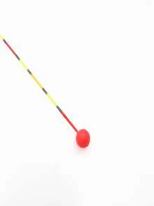100pcs Foam Eye-Catching Fishing Floats, Red & Yellow Dual Color, Ultra-Lightweight, Thickened Large Head, Long-Distance Fishing Float Indicator, High Sensitivity Signal Amplifier Fishing Accessory - Multicolor - View 5