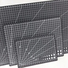 A3 A4 A5 尺寸單面印刷桌面多功能黑色切割墊，手工切割墊 DIY 工具墊 - 黑色A4 - 查看 3