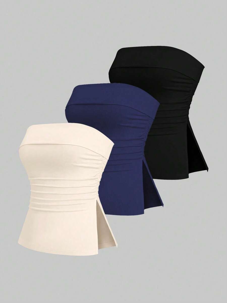 Top tubo versátil y casual para mujer - Multicolor 15 - Ver 1