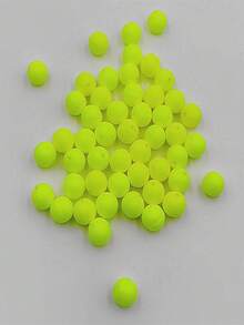 100pcs Foam Eye-Catching Fishing Floats, Red & Yellow Dual Color, Ultra-Lightweight, Thickened Large Head, Long-Distance Fishing Float Indicator, High Sensitivity Signal Amplifier Fishing Accessory - Multicolor - View 2