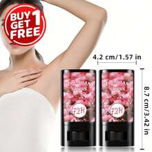 Keropy 2 piezas Bálsamo corporal mini de sándalo con aroma a rosa para mujer, fragancia fresca de larga duración de 72 horas, fácil de usar y portátil, inhibe eficazmente el olor corporal y elimina la vergüenza, aumenta la confianza personal, adecuado para el desplazamiento diario, la oficina, el fitness, los viajes, las citas y las salidas, producto desodorante exquisito para mujeres - Múltiples aromas - Ver 5