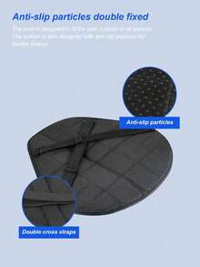 1pc Universal Motorcycle Seat Cushion - Shock-Absorbing, Anti-Slip & UV-Resistant Breathable Design, Suitable For Bicycles, Electric Bikes, Scooters - Relieves Back Pain, Reduces Heat And Fatigue, Comfortable For Long-Distance Riding All Seasons - A - View 5