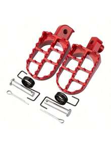 2pcs Off-Road Motorcycle Foot Peg Modification Parts, Off-Road Foot Pegs, Motorcycle Upgrade Parts, Sturdy Foot Pegs, Aluminum Foot Pegs, Reinforced Structure, Lightweight Aluminum Material - A - View 12