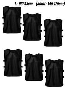 6pcs Team Sports Accessories Football Match Training Vests Sports Aprons Match Uniforms Team Apparel Extended Length Sports Vests Advertising Vests Lightweight Quick-Dry Suitable For Sports Teams And Clubs - Multicolor - View 16