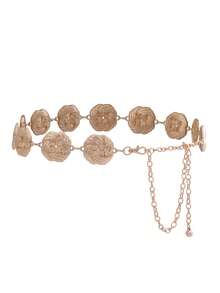 1pc Women's Metal Waist Chain Belt, Western Cowboy Style Chain Embellished Belt, Suitable For Dresses, Jeans And Country Music Concert Outfits - Waist Chain - View 12