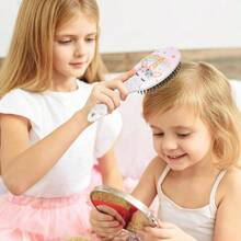 Cepillo de unicornio para bebs, nias y nios: cepillo para cabello y hmedo, rizado y grueso, apto para todo tipo de cabello. - Arcoíris Unicornio - Ver 6