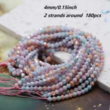 180pcs/ 200pcs 4mm 2025 Spring Multicolor Coffer Champange Color Bicone Glass Beads - Faceted Spacer Beads For DIY Jewelry - Bicone - View 50