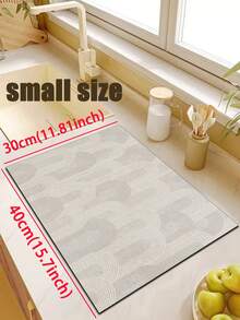 1pc Of Arched Stripe Pattern Rubber Cushioned Kitchen Mat, A Water-Absorbing Mat That Is Easy To Clean And Suitable For Use In Kitchens, Bathrooms, And Other Areas. It Is Suitable For Use Throughout The Year And For Various Holidays. - Multicolor - View 19