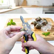 Pisau Tiram Stainless Steel, Gagang Anti Selip, Bagian Pemotong yang Dipertebal, Mudah Memotong Ekor Tiram, Pembuka Cangkang Tiram Multifungsi (Tersedia 2 Warna) - View 6