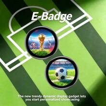 Wearable Smart Electronic Photo Frame Pendant, High-Definition GIF Video Badge, 600mAh Battery Capacity, Rechargeable Anime Tech Digital Accessory, Ideal Gift For Holidays And Birthdays - View 1