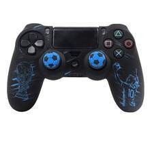 Football Themed Board Game Accessory With Trophy Patterns Controller Skin Cover And Customised Sticker With Anti-Slip For Playstation 4 Controller, RALAN 1 Controller Protector Case+2 Customised Thumb Grips Caps+ - View 7