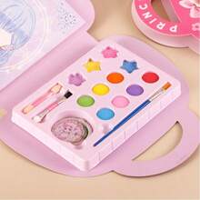 Princess Sticker Makeup Bag Girls Sticker Handmade DIY Quiet Book Decoration Stickers Rhinestone Princess Makeup Set Girls Princess Makeup Bag Painting Kit Creative Toy - Multicolor - View 7