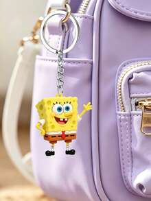 SpongeBob SquarePants Llavero SquarePants, Anillo de Llaves con Personaje de Dibujos Animados Lindo, Colgante de Almacenamiento de Llaves, Adecuado para Llaves, Bolsos y Mochilas, Puede Usarse como Mercancía de Fans, Regalo de Fiesta y para Uso Diario. - Bob Esponja Pantalones Cuadrados 2 - Ver 9