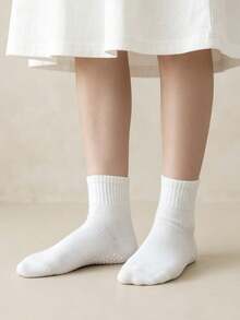 10 Pasang Kaos Kaki Siswa Anak, Gaya Olahraga Klasik Serbaguna, Kaos Kaki Pendek Kasual Tipis - MultiWarna - View 6