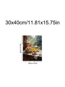 1pc A Taste Of Italy, Rustic Kitchen Still Life With Bread, Olive Oil & Herbs, Ideal Gift,Suitable For Bedroom,Living Room,Kitchen, Restaurant, Wall Arts,Wall Decor,Home Decor,Room Decor,Canvas Wall Art,Posters, Wall Art With Frame, Optional Frame - 1PCS - View 14