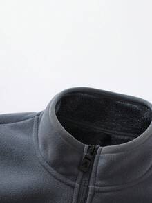 Rompi Termal Pria Musim Gugur/Dingin dengan Lapisan Termal, Resleting Depan, Jaket Kasual Serbaguna Cocok untuk Pemakaian Sehari-hari, Olahraga Luar Ruangan, dan Perjalanan - Grey - View 7