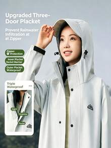1pc Women's One-Piece Long Thickened Raincoat, Adult Motorcycle/Bicycle Riding Rain Poncho, Suitable For Motorcycle/Bicycle Riding, Outdoor Warmth, Suitable For Valentine's Day, Pets, Carnival, Spring/Summer, Bridesmaid Gift, Indoor Bedroom Decor, Beach - Multicolor - View 2
