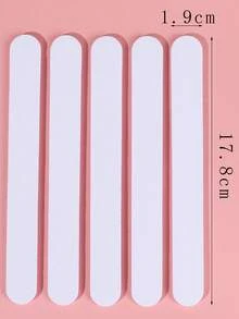 10件/組 100/180磨砂雙面指甲銼條，可重複使用的指甲磨砂條，用於拋光與修剪，專業壓克力美甲工具，適用於居家與沙龍使用 - 彩色 - 查看 4
