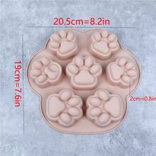 Molde de pata de impresión de silimolde de pata de gato de perro molde de pata de Animal para Candy Fondant Chocolate gelpudding jabón Ice Cube Tray perro gato trata - Color aleatorio - Ver 7