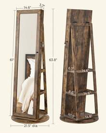 Jewelry Cabinet - Brown - View 3