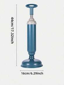 1件高壓馬桶疏通器－氣壓式排水管清潔器，浴室與廚房水槽手動疏通工具，快速清除堵塞，無需電池，便攜式手持管路疏通裝置，易使用與收納，馬桶用疏通器 - 馬桶疏通器 - 查看 10